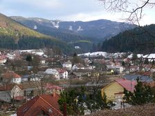 pohľad na Brusno od kostola sv. Ondreja