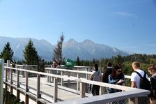 Výhľad z chodníka na Tatry