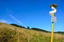 Sedlo pod Vtáčníkom 1120m, rázcestník