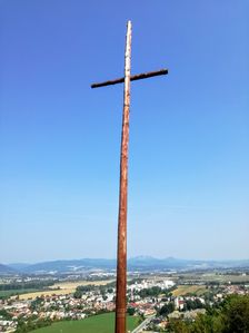 na mieste> Vyhliadka pri kríži,nad Trenčianskou Teplou.