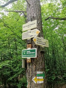 na mieste >Ploštiny, na pomedzí chotárov obci Rudimov a Slavičín.
