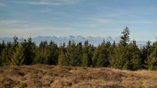 na Veľkej Knoli, pohľad na Vysoké Tatry