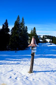 Chabzdová 1180m, rázcestník