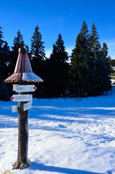 Chabzdová 1180m, rázcestník, TZT 0857