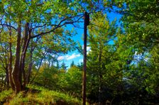 Hrčova Kečka 1226m, vrcholová tyč