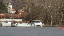 Hainburger Donauauen outside the National Park, new ship jetty in Devín