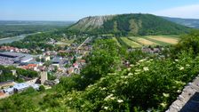 Hainburg, Schloßberg, view to Hainburg & Braunsberg