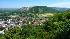 Hainburg, Schloßberg, view to Hainburg & Braunsberg