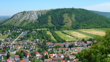Hainburg, Schloßberg, view to Hainburg & Braunsberg