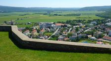 Hainburg, Schloßberg, view to Hainburg & Bratislava