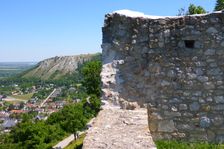 Hainburg, Schloßberg, view to Hainburg & Braunsberg