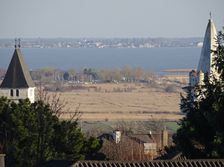 Breitenbrunn, view to harbour, Neusiedler See & Podersdorf