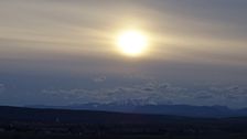 Near Hof, view to Schneeberg