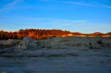 Dolomitový lom JIVA-TRADE Rakša s.r.o., západ slnka