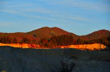 Dolomitový lom JIVA-TRADE Rakša s.r.o., západ slnka