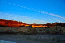 Dolomitový lom JIVA-TRADE Rakša s.r.o., západ slnka