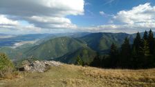 pohľad na Nízke Tatry z Prednej Poludnice