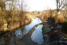 Svinka pretekajúca cez Bzenov