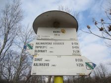 Turistický smerovník Bajdel