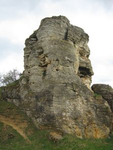 Travertínova skala v Bešenovej