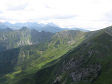 Kondrácke sedlo - Goríčková - Kasprov vrch - Vysoké Tatry od Giewontu