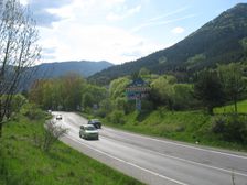 Cesta E77 do Ružomberka od severu