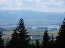 Liptovská Mara a Nízke Tatry od horského priechodu Huty