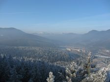 Malá Fatra a sídlisko Klačno od skokanského mostíka