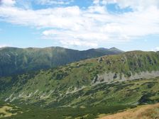 Ostredok a Bôr od severného hreneňa Chabenca 