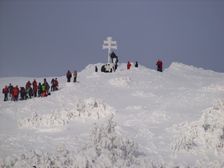 Vrchol Kľaku v zime - 1352 m.n.m.