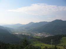 Ružomberok - západ mesta (Skokanský mostík)