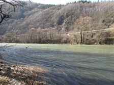 Rieka Váh v Domašinskom meandri