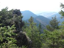 Výhlad od skál na Havranej