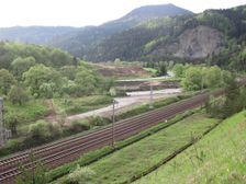 Trasa pripravovanej dialnice D1 pri Skladanej skale