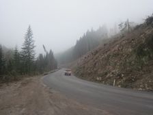 Cesta na Smrekovicu po polome v lete 2010