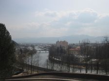 Vyhlad na Ruzomberok od Kuskovej vily