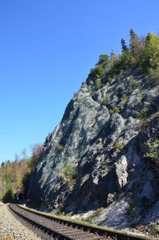 Železničná trať č.170, odsrelený svah