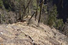 Podšturec, prudký výstup