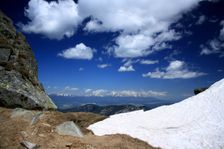 A scenery of Vysoké Tatry from Nízke Tatry, Slovakia