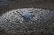 Chapel of the Holy Cross, Grey Chapel (Siva Brada) Geyser\\n\\nThe region of Siva Brada which is situated near Spisska Kapitula presents an interesting cold water geyser. This geyser functions as follows:\\nCarbon dioxide enters an underground chamber which 