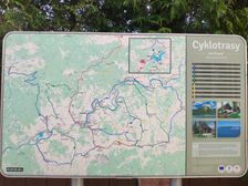 Cyklomapa v obci Lokca