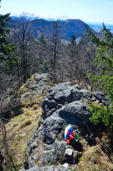 Skalnatá 1125m, vrcholový kameň